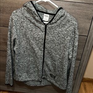 VS Pink Heathered Black and White Zip-Up🖤